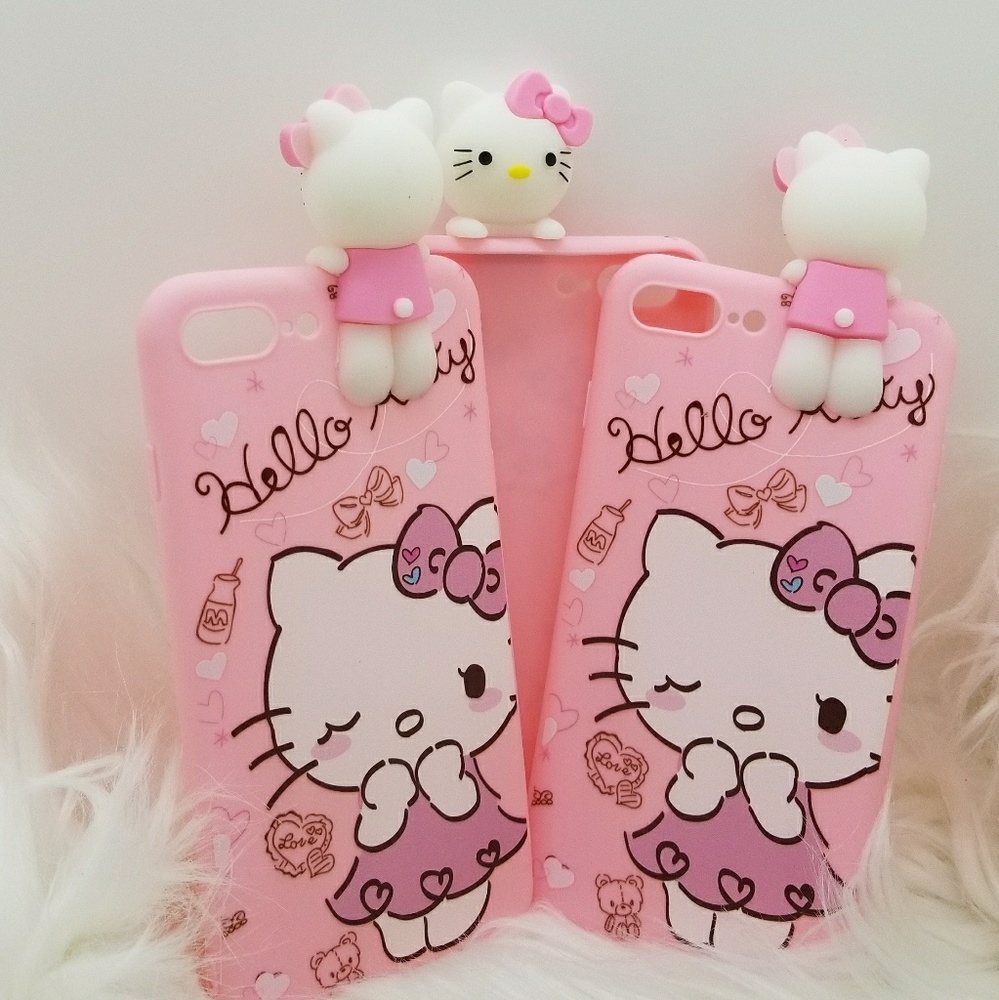 1 HELLO KITTY WINK IPHONE 7&8PLUS 3D CASE - Picture 2 of 6